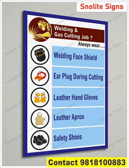 Welding Safety Poster in Hindi & English