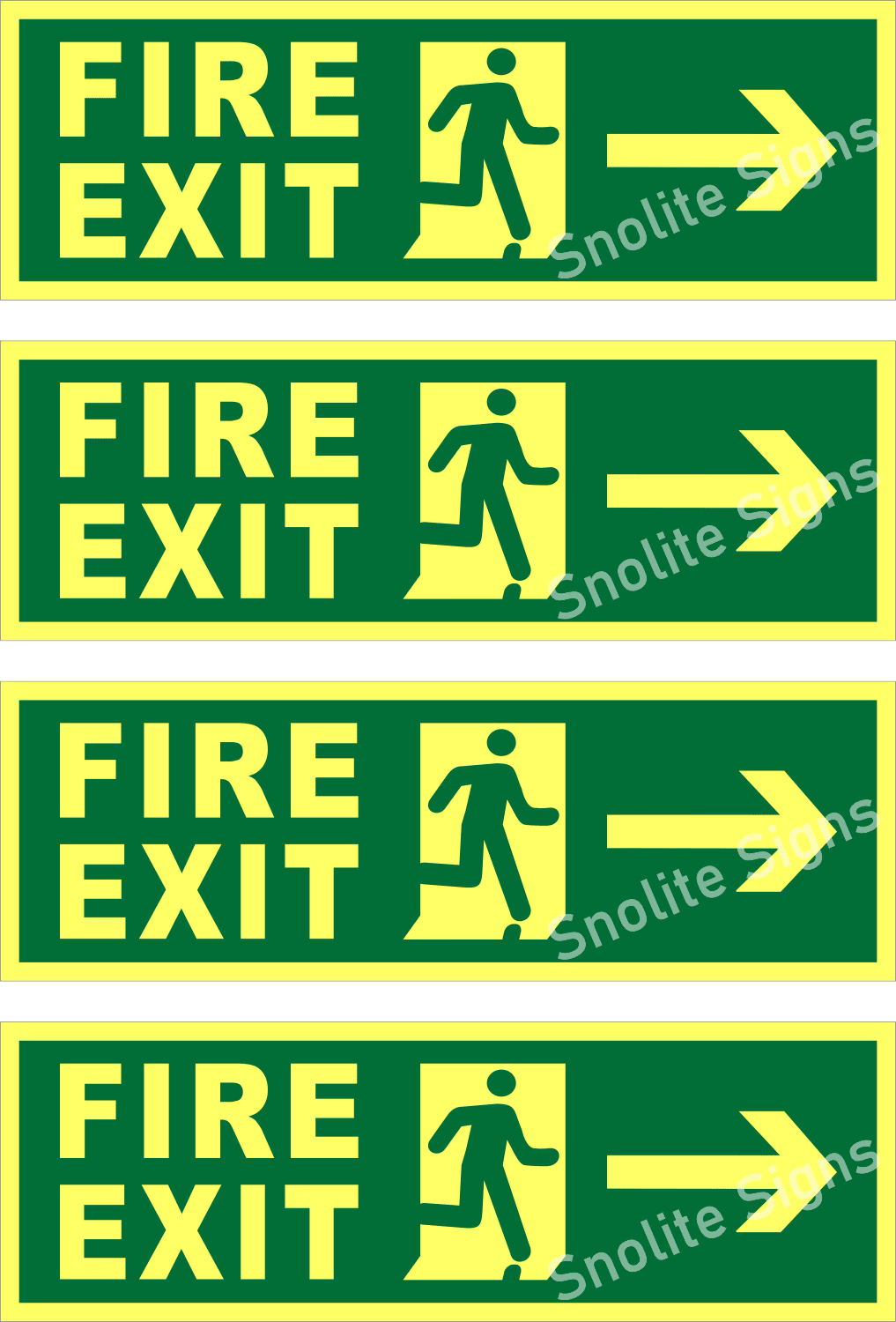 Order Fire Exit Sign Board With Running Man Right Arrow for Building Evacuation Routes, Glow in the Dark Fire Exit Left Arrow Photoluminescent Safety Sign, Buy Green Fire Exit Sign With Left Arrow