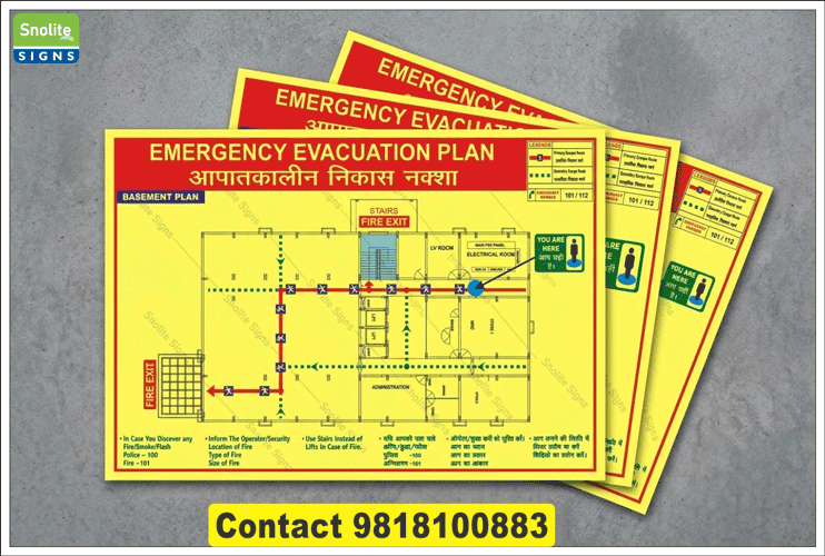 Buy Auto Glow Fire Evacuation Plan and Meet Safety Requirements and Prepare for Inspections With Confidence. Applied International Safety Symbols and Standards High-Resolution Signages