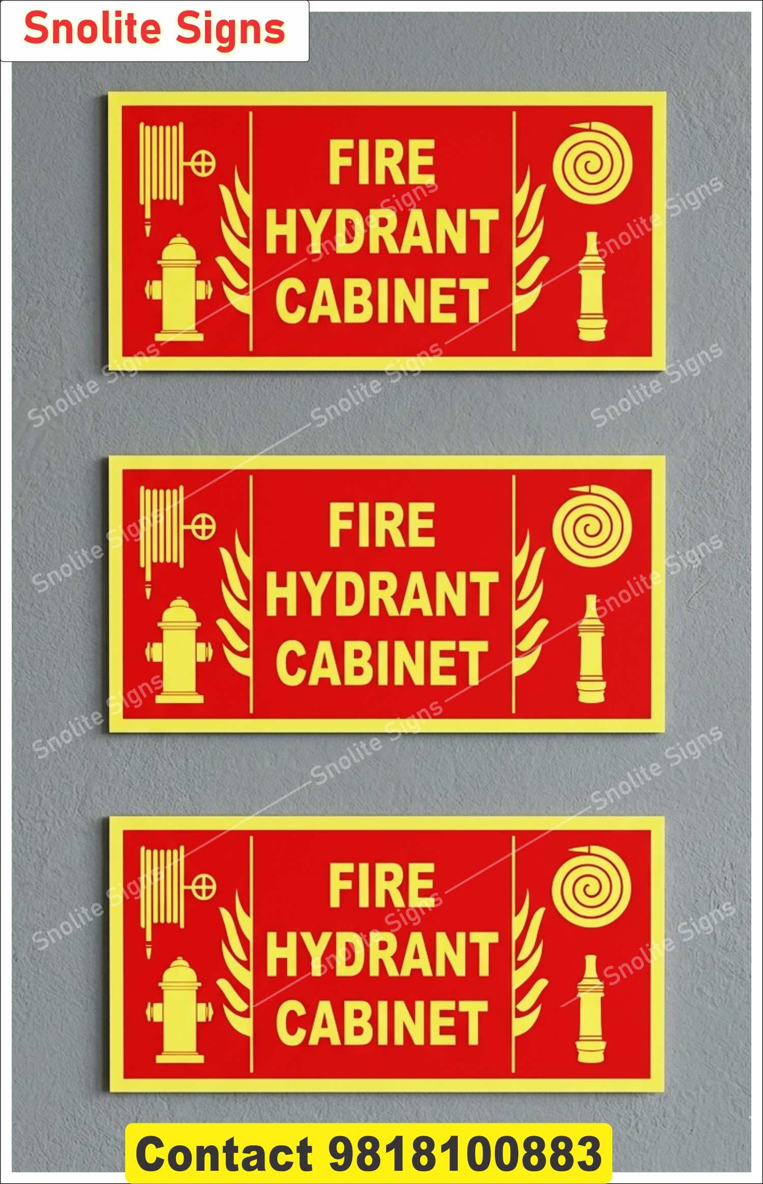 Fire Hydrant Cabinet Sign, Buy Fire Hydrant Cabinet Safety Signs, Emergency Fire Hydrant Cabinet Sticker | Workplace Safety, Fire Hydrant Cabinet Safety Signage , Glow-In-The-Dark Fire Hydrant Cabinet Signboard, 