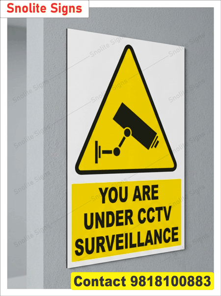 Cctv Poster in Hindi & English, Workplace Safety Poster, Buy Cctv Signs Online, Cctv Camera Warning Poster, Security Surveillance Signage, Shop Security Posters, Printable Cctv Window Stickers, Factory Safety Poster in Hindi