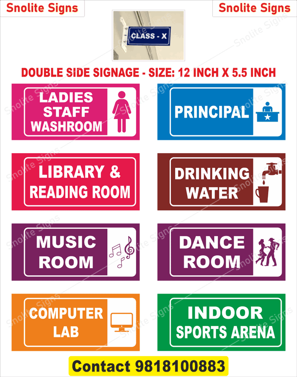High school classroom name plates, Custom acrylic school name platesClass 1st to 12th name plates, Class 1st to 12th classroom name plates, Class 1st to 12th nameplates, Class 1st to 12th school sign board, classroom name plates