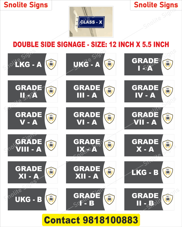 Name Plates for Classroom, School Classroom Acrylic Name Plates, Name Plates for Schools Colleges, Name Plate for Office, Classroom Nameplates, Double Side Classroom Nameplates, Double Side Nameplates, Double Side Sign Board 
