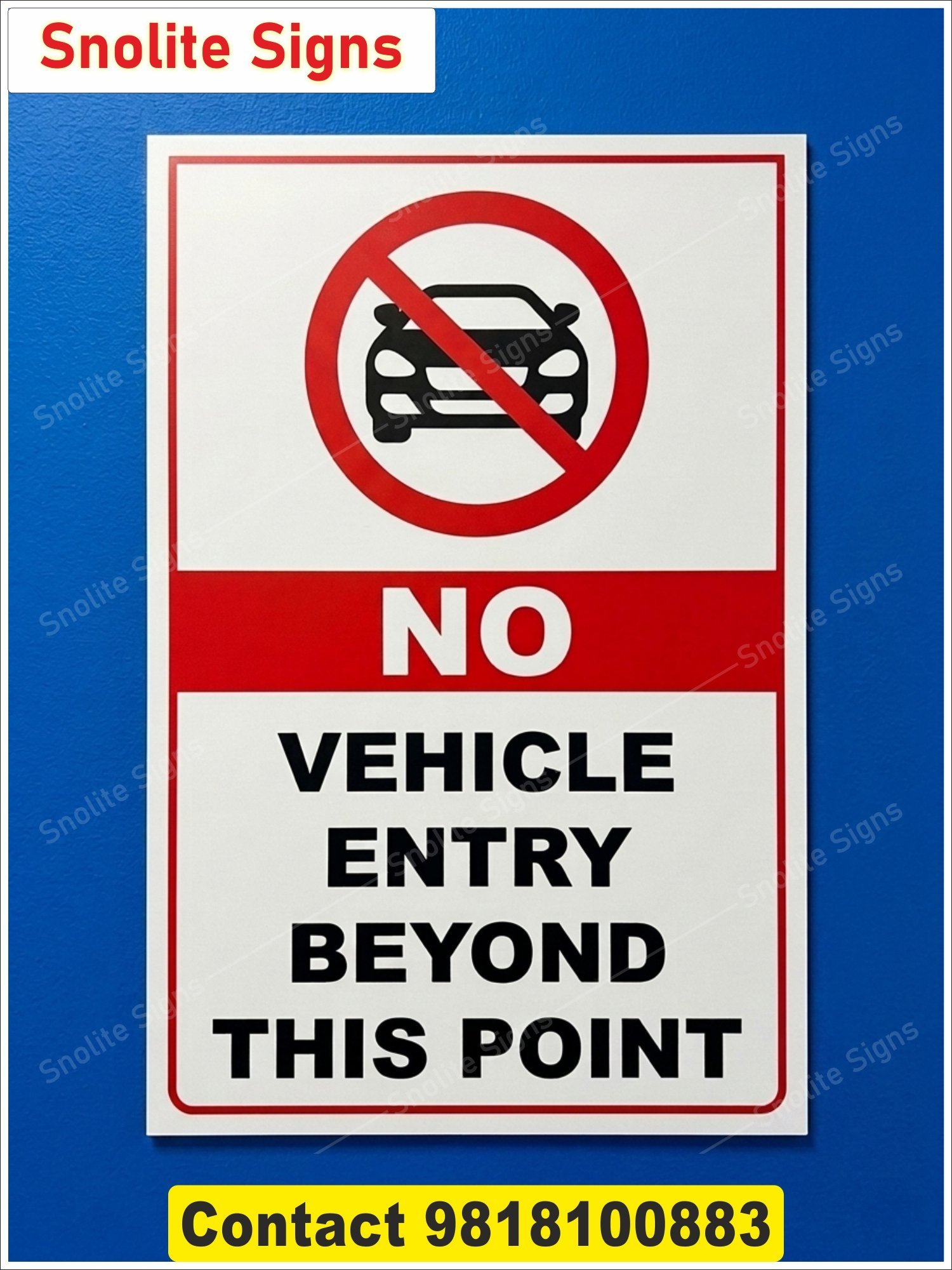 Buy Radium No Vehicle Entry Sign, No Vehicle Entry Beyond This Point, Restricted Vehicle Access Sign, No Entry Sign for Cars, Road Restriction Safety Signs, Printable No Vehicle Entry Sign, Aluminum No Entry Signboard