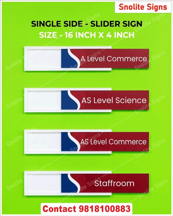 Buy Class 1st to 12th Name Plates, Buy Class Room I–Xii School Name Plates, Buy Nursery Lkg Ukg Room Name Plates Sliding Room Sign Board, Acrylic & Sunboard, Buy Class Room 1 to 12 Double Side Nameplates, 