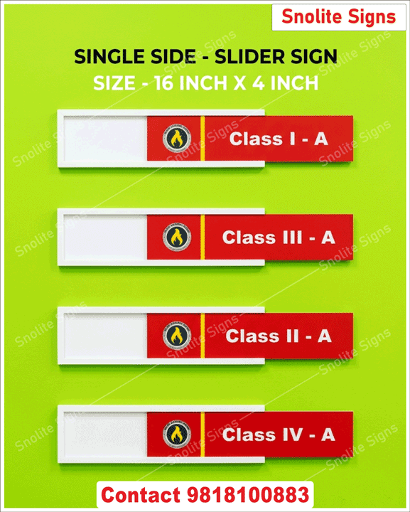 Acrylic Slider Signs for School, Wall Mounted Interchangeable Office Sign, School Sign Board Manufacturer & Supplier, Name Plates for Classroom Name Plates, Name Plates for Classroom, Classroom Name Plates, Classroom Double Sided Name Plate