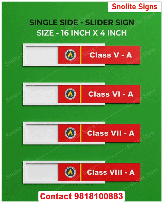 Custom Acrylic Sliding Office Sign, Classroom Hanging Name Plates Double Side School Signs, School Double Side Corridor Sign Classroom Double Side Signage Signs School Safety Signage, School Sun Board Signage Principal Office Signage 
