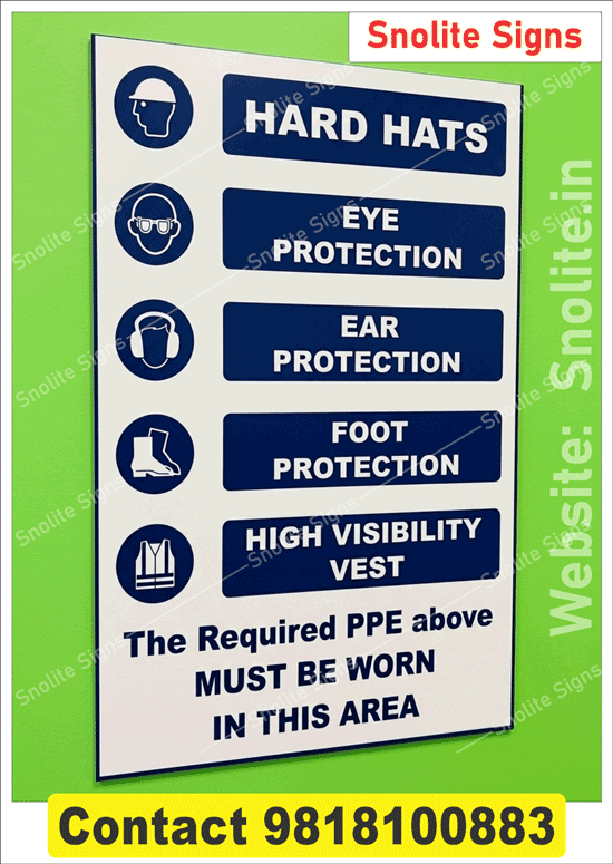 Ppe Must Be Worn in This Area Safety Poster, Ppe Must Be Worn in This Area Safety Poster, Mandatory Ppe Safety Sign, Personal Protective Equipment Notice, OSHA Compliant Safety Poster, Industrial Workplace Safety Signage