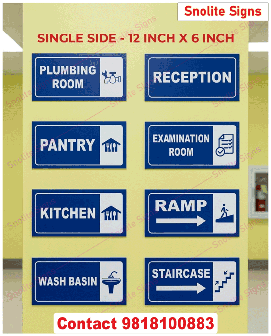 Primary School Room Identification Signs, Secondary School Directional Signage, Buy Academy Hallway Wall Signs, Purchase School Ramp Access Signs, High School Examination Room Signage, Preschool Pantry Door Labels, Purchase Pvc School Signage