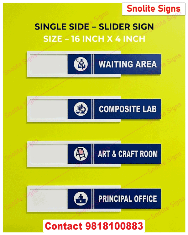 Durable Slider Signages for Doors & Offices, Shop High-Quality Self-Adhesive Slider Signages and Sliding Door Indicator Plates for Offices and Shops. Easy to Install and Built to Last. Buy Now, Custom Slide Sign Decals