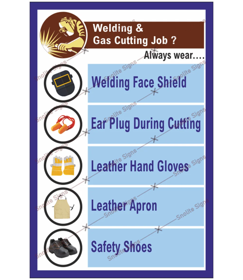 10 Rules For Workplace Safety Poster In Hindi